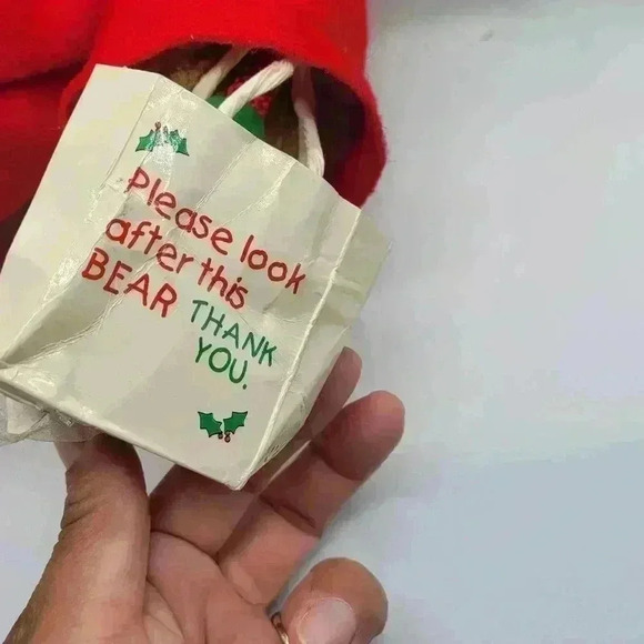 VTGPaddington Bear Christmas Plush Teddy Sears Exclusive Kids Gifts Holiday 1994 - Picture 3 of 11